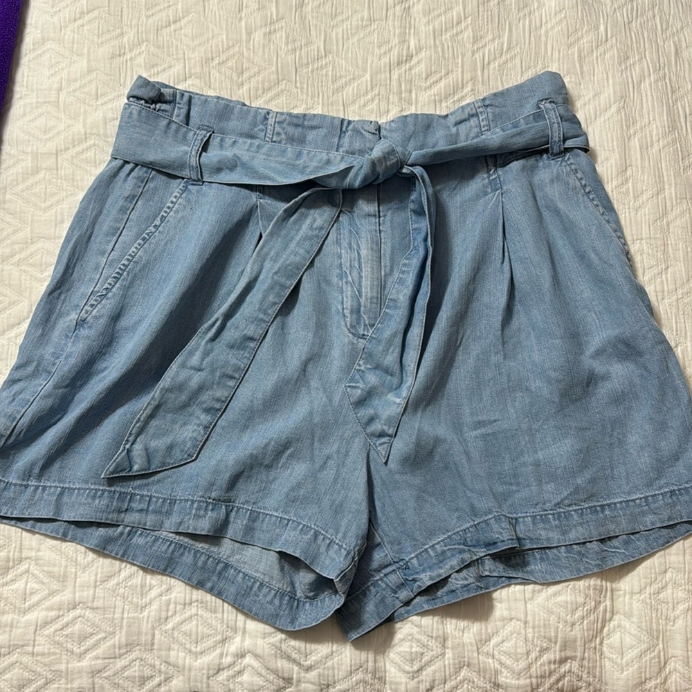 Dynamite Flowy High Waisted Jean Shorts